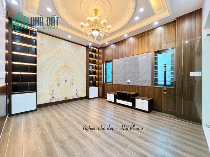 Bán nhà xây mới mặt đường tuyến 2 Trung Lực 4 tầng 61m GIÁ 5.7 tỉ
