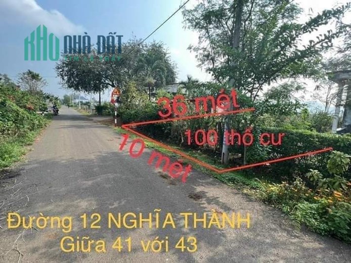bán lô đất đường số 12 nghĩa thành - châu đức- brvt