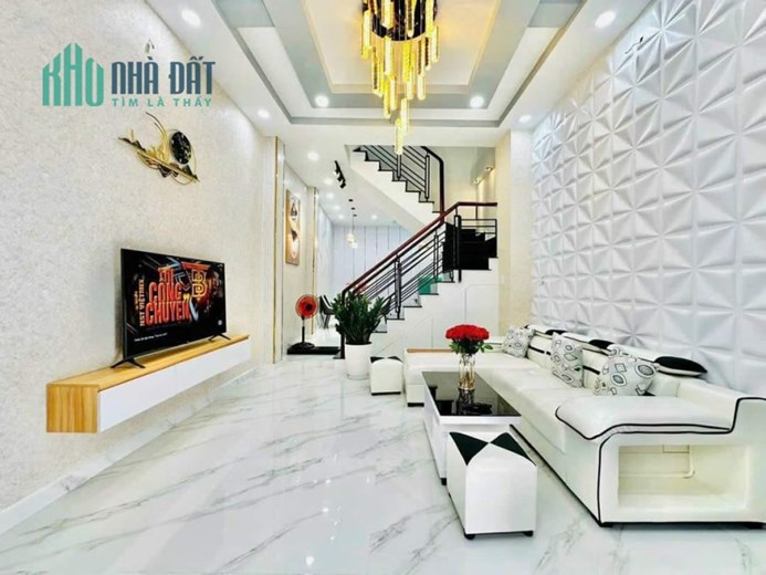 Siêu Phẩm Trần Bá Giao Gò Vấp Mới Đẹp 4 Tầng Hẻm Xe hơi 48m2 5 Tỷ 9