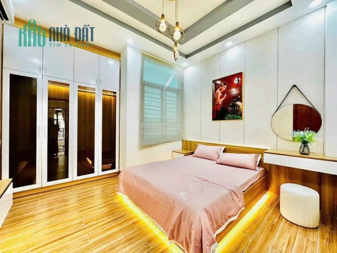 Siêu Phẩm Trần Bá Giao Gò Vấp Mới Đẹp 4 Tầng Hẻm Xe hơi 48m2 5 Tỷ 9