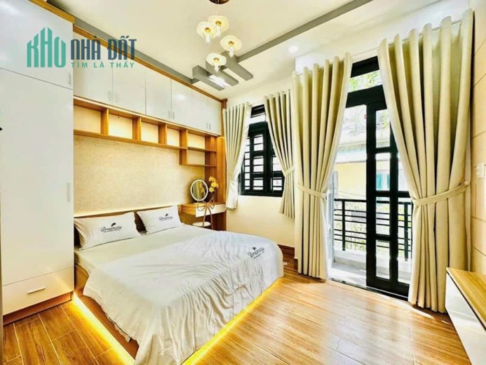 Siêu Phẩm Trần Bá Giao Gò Vấp Mới Đẹp 4 Tầng Hẻm Xe hơi 48m2 5 Tỷ 9