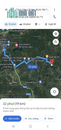 Bán lô đất 200m2 có 60m2 thổ cư tại Ening - Cưkuin