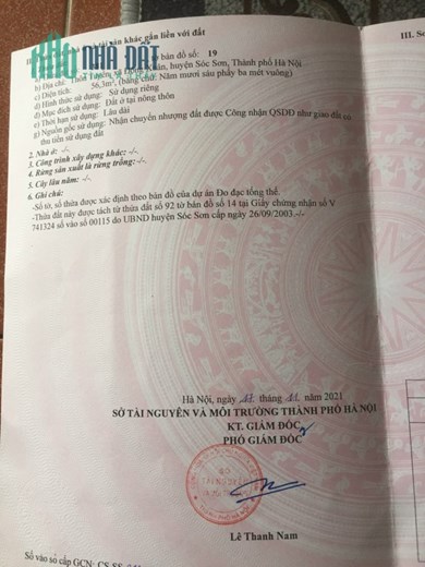 Bán nhanh 56.3m tại thôn Tuyền - Đông Xuân - Sóc Sơn. Đường 4m, Giá 9xxtr