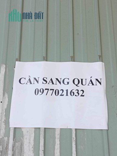 CẦN SANG NHƯỢNG LẠI QUÁN ĐỊA CHỈ; KHU PHỐ TÂN LƯƠNG, PHƯỜNG THẠNH PHƯỚC, TÂN UYÊN