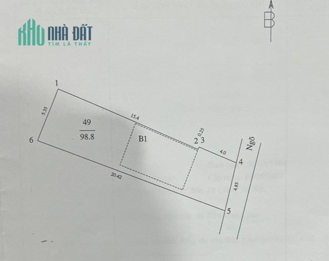 100M2 ĐẤT - ĐỘI CẤN - NGÕ THÔNG - MT 5M - VUÔNG VẮN NỞ HẬU - PHÙ HỢP XÂY CCMN APARTMENT