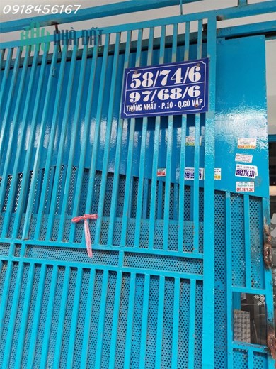Chính chủ cần cho thuê nhà nguyên căn tại 58/74/6 Thống Nhất, p10, quận Gò Vấp, HCM