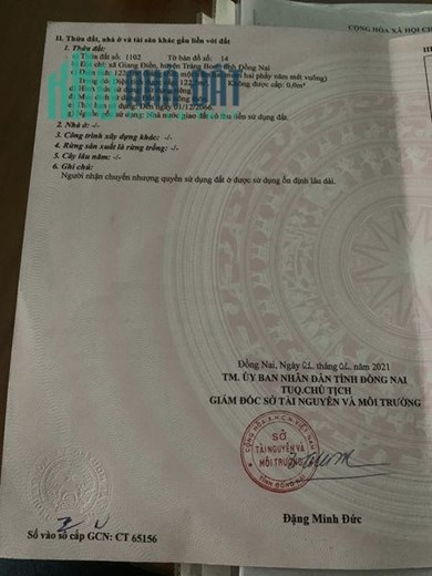 CHÍNH CHỦ CẦN BÁN LÔ ĐẤT GIANG ĐIỀN, TRẢNG BOM, ĐỒNG NAI
