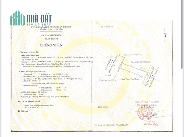 SỞ HỮU NGAY CĂN NHÀ ĐẸP CHÍNH CHỦ Tại Quận Kiến An- Hải Phòng