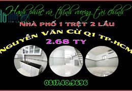 Cần bán rẻ nhà nhỏ xinh 1 trệt 2 lầu trung tâm Q1 TP.HCM