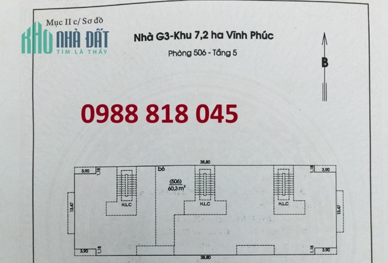 Chính chủ bán nhà G3 Khu 7,2ha Vĩnh Phúc, Ba Đình (ngõ 462 đường Bưởi) 2PN, miễn TG