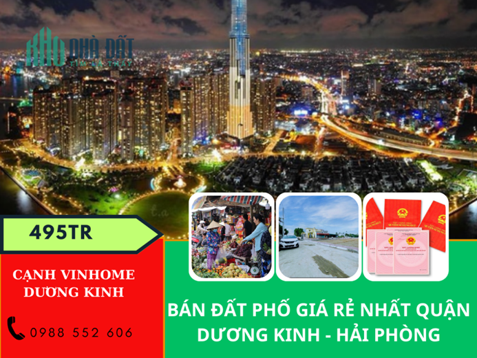 bán đất rẻ nhất gàn ủy ban hòa nghĩa dương kinh - hải phòng