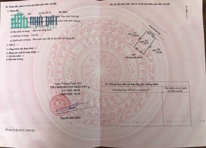 Chính Chủ Bán đất đấu giá Vân Hội (tỉnh Yên Bái) giá rẻ.