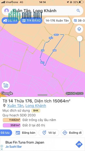 Bán đất Phường Xuân Tân .Long Khánh Đồng Nai