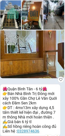 Bán nhà khu vực TPHCM, DT đa dạng, Sổ hồng có sẵn, giá cả hợp lý: Lh:0329974636
