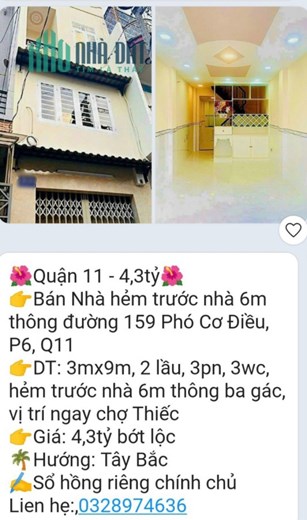Bán nhà khu vực TPHCM, DT đa dạng, Sổ hồng có sẵn, giá cả hợp lý: Lh:0329974636