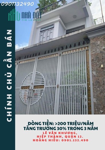 CHỦ GỬI, NỞ HẬU, HXH, LÊ VĂN KHƯƠNG, HIỆP THÀNH, QUẬN 12