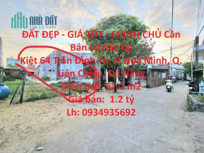 ĐẤT ĐẸP - GIÁ TỐT - CHÍNH CHỦ Cần Bán Lô Đất Tại  Q. Liên Chiểu, Đà Nẵng