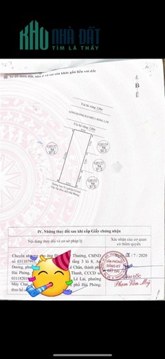 Bán lô đất 61m2 khu TĐC Hồ Đá, phường Sở Dầu giá 44tr/m2