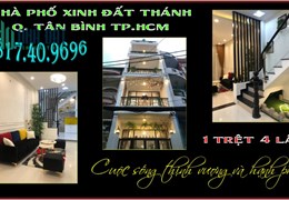 Sở hữu nhà đẹp rẻ 4 x 11m 1 trệt 4 lầu Đất Thánh Tân Bình TP.HCM