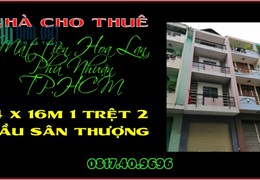 Cho thuê rẻ nguyên căn 4 x 16m 1 trệt 3 lầu Hoa Lan Phú Nhuận TP.HCM