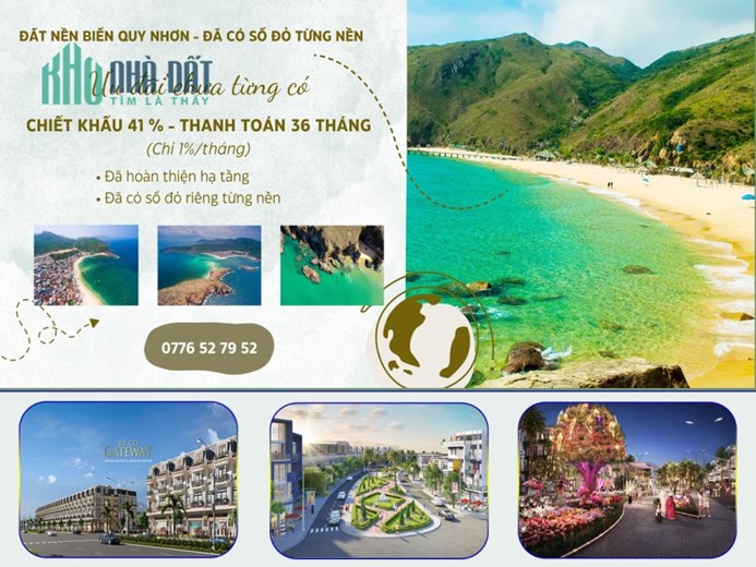 Sở hữu lâu dài | Kỳ Co Gateway | Ngay cửa ngõ KDL BIỂN Kỳ Co & Eo Gió TP Quy Nhơn