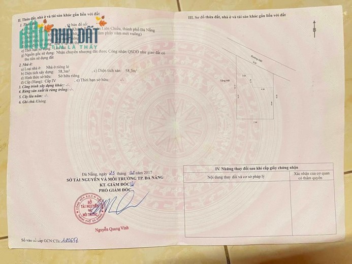 Chính Chủ Cần Bán Nhà Quận Liên Chiểu
