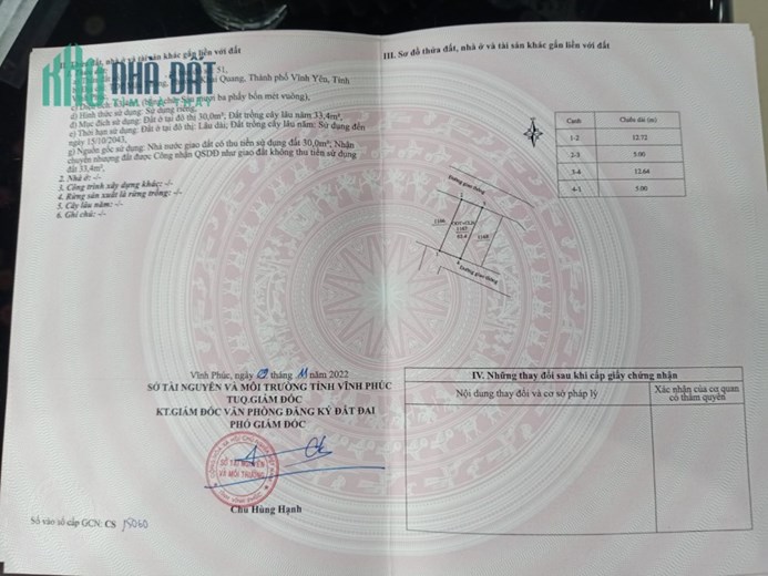 Bán 3 lô liền nhau tại Mậu Lâm, Khai Quang, Vĩnh Yên
