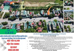 Nhà mặt đường  QL2 Cách khu đô thị An Phú 400m mặt tiền 10,34m chỉ 6,9x