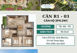 Bán gấp căn 03 Toà R1 view 270 độ tầng cao dự án Onsen The Landmark Ecopark
