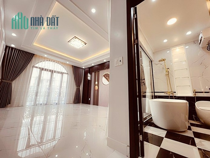 Bán nhà mặt đường tuyến 2 Trung Lực, 101m 5 tầng Thang Máy GIÁ 10.86 tỉ lung linh
