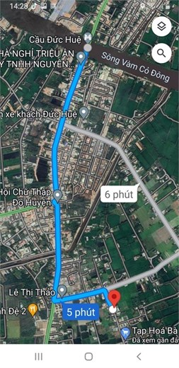 Đất thổ cư gần thị trấn Đông Thành, Đức Huệ, Long An