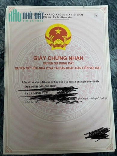 NHÀ ĐẸP - GIÁ TỐT - Cần Bán Căn Nhà Vị Trí Đắc Địa Tại Phường 8, TP Đà Lạt, Lâm Đồng