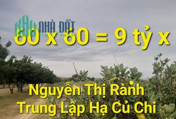 3600m2 có 9 tỷ x Ngyễn Thị Rành Trung Lập Hạ Củ Chi TPHCM