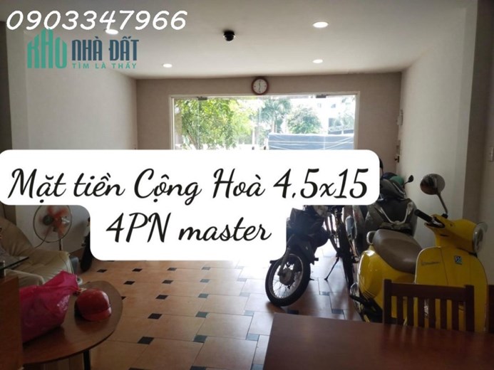 NHÀ MẶT TIỀN 67M2 ĐƯỜNG CỘNG HOÀ - KINH DOANH ĐỈNH - DÒNG TIỀN ỔN ĐỊNH
