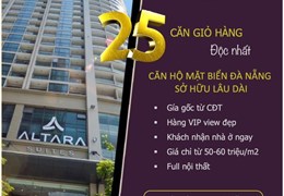Độc Nhất với giỏ hàng 25 căn giá gốc CĐT dự án CH mặt biển Đà Nẵng vào ở ngay 3.3 tỷ/căn