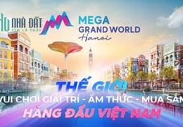 Cho thuê Shophouse Vinhomes Mega Grand World Hà Nội miễn phí 1 năm