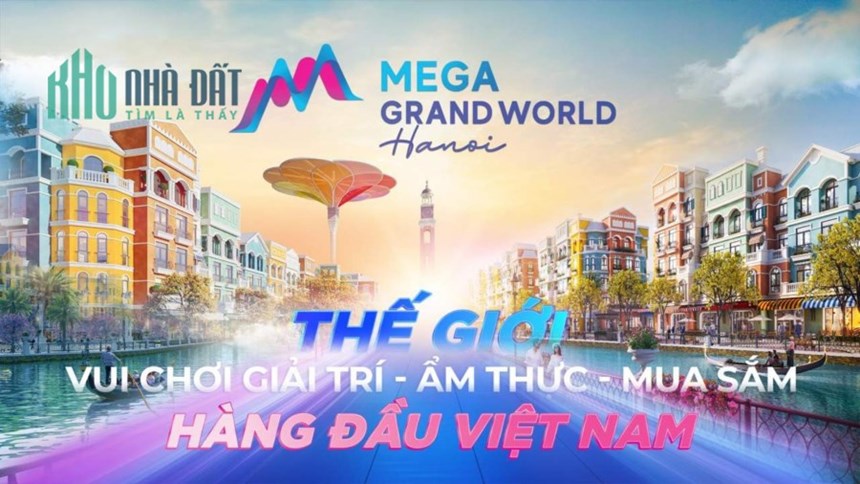 Cho thuê Shophouse Vinhomes Mega Grand World Hà Nội miễn phí 1 năm