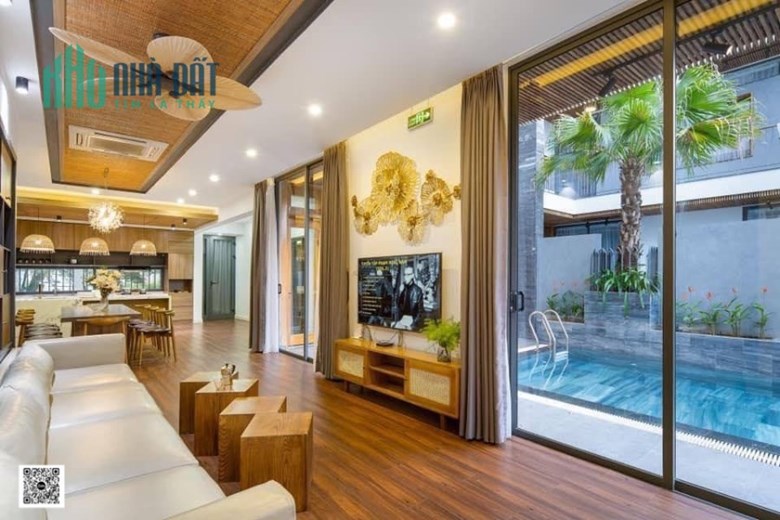 Giảm Sốc 3 tỷ! Villa Nam Việt Á GD1. Tựa Sông Kề Biển. Dòng tiền 120 Tr/T. Giá 14.x tỷ