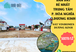 bán lô đất đô thị trung tâm phường hòa nghĩa quận dương kinh