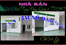 Nhà Sài Gòn gia rẻ 7.5 x 13m nở hậu 9m Bình Trưng Đông Q2 TP.HCM