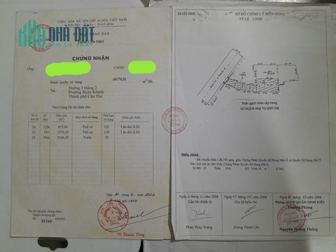 CHÍNH CHỦ BÁN MIẾNG ĐẤT DIỆN TÍCH LỚN TẠI ĐƯỜNG 3/2(đường rộng 40m), QUẬN NINH KIỀU