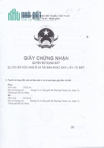 Bán biệt thự hẻm xe hơi TL 19, sổ mới 2023, khu được xây tới 15 tầng, không một lỗi lầm