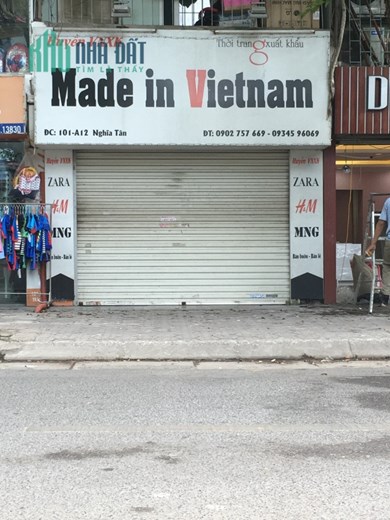 Cho thuê cửa hàng mặt phố Nghĩa Tân- Địa chỉ: 101 A12, Đường Nghĩa Tân, Phường Nghĩa Đô, Quận Cầu