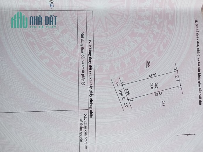 Chỉ 780 Triệu Có 52m Full Thổ Cư Ô Tô Đỗ Trung Hòa – Chương Mỹ - Hà Nội