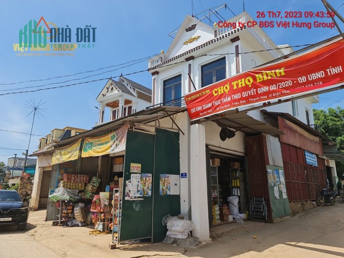 KDC THỌ BÌNH - TRIỆU SƠN 
  Dt 100m- 130m2 . Đường liên huyện rộng 17,5m 
   Gía chưa đến 300tr