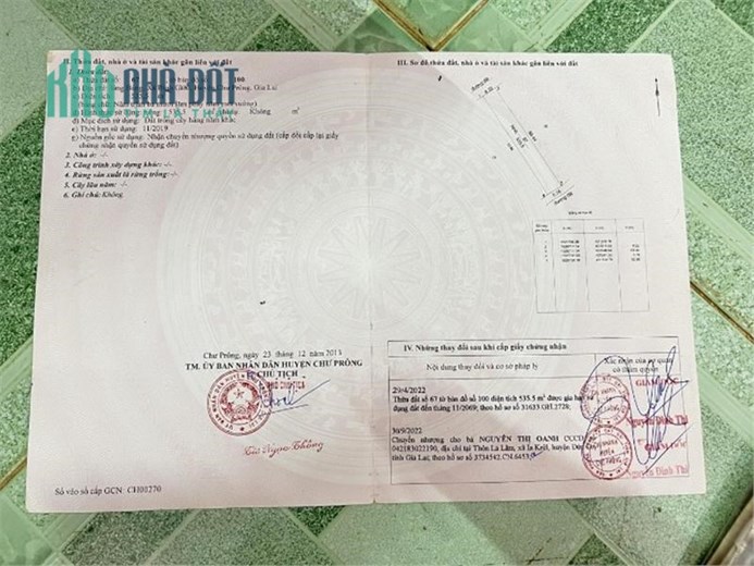 ĐẤT  ĐẸP - GIÁ TỐT - Cần Bán Nhanh Lô Đất Tại Xã Bình Giáo, Huyện Chư PRông, Tỉnh Gia Lai