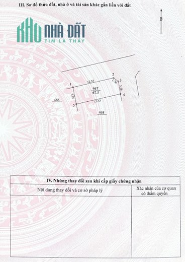 Cần bán gấp lô đất 67m thôn Cánh Chủ, xã Bình Yên, huyện Thạch Thất, Tp Hà Nội