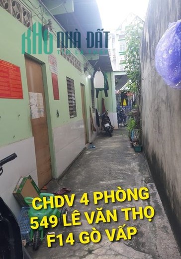 Thở oxy - 4 Phòng Trọ 4 tỷ x Lê Văn Thọ Phường 14 Quận Gò Vấp TPHCM