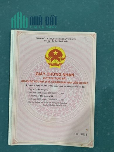BÁN HOẶC CHO THUÊ NHÀ NGUYÊN CĂN 4 TẦNG THÔN NÚI MÓNG-XÃ HOÀN SƠN-H.TIÊN DU-BẮC NINH