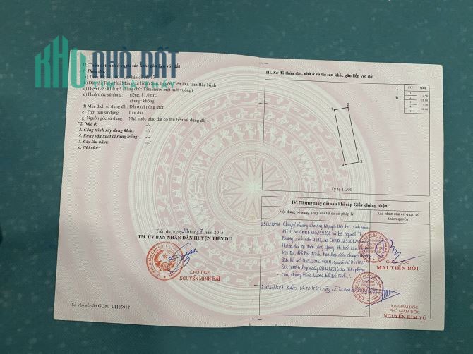 BÁN HOẶC CHO THUÊ NHÀ NGUYÊN CĂN 4 TẦNG THÔN NÚI MÓNG-XÃ HOÀN SƠN-H.TIÊN DU-BẮC NINH